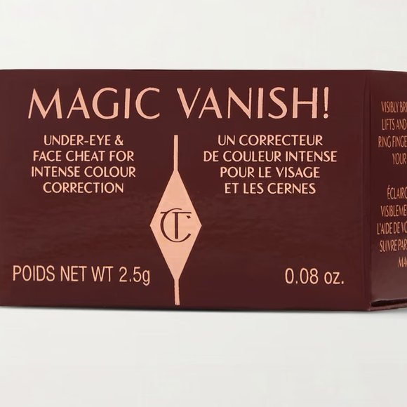 ✔️Charlotte Tilbury #2 MEDIUM Magic Vanish Under Eye Color Corrector NEW IN BOX - Picture 4 of 12